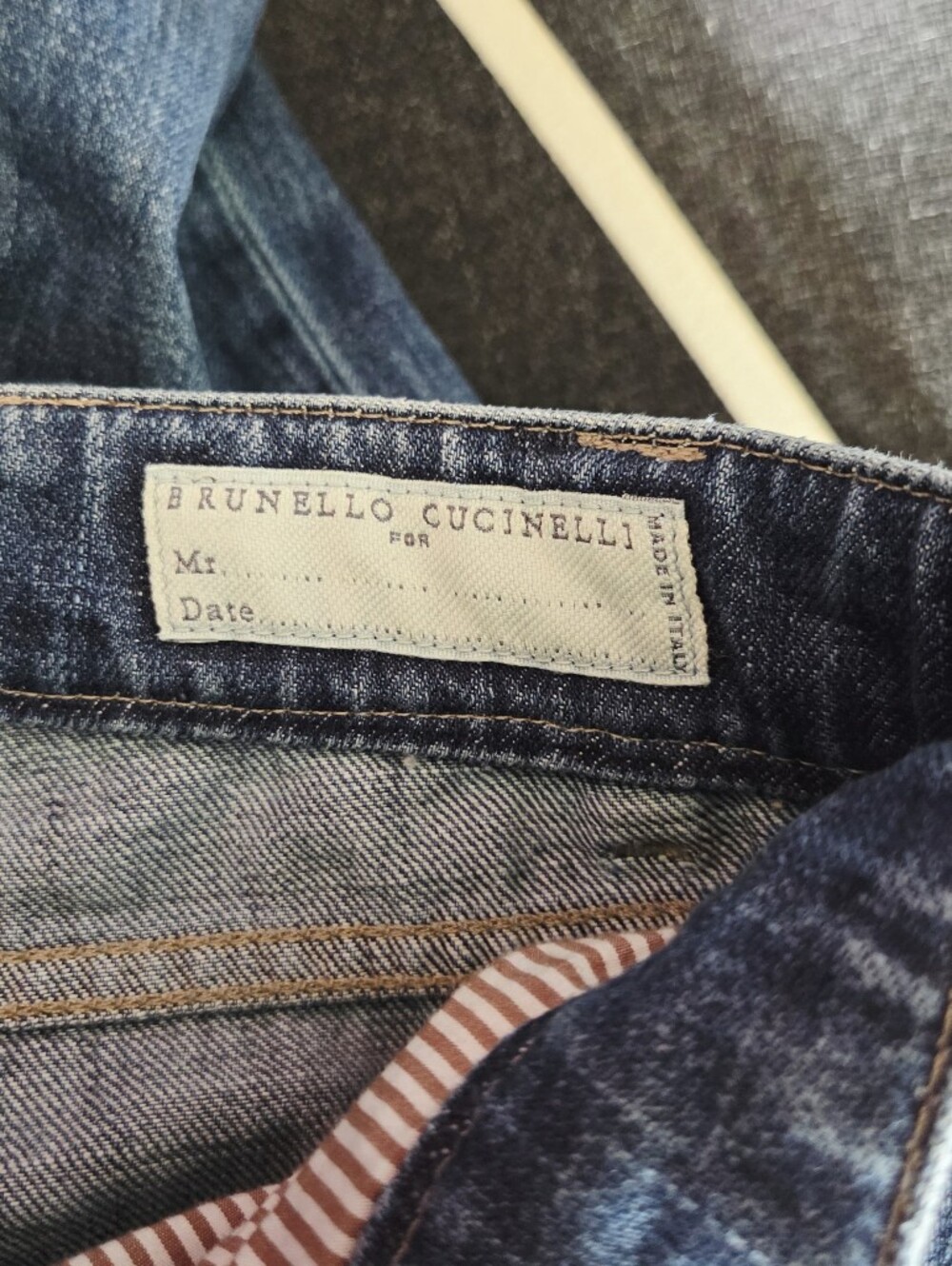 Brulello Cucinelli Lightweight denim traditional fit five-pocket trousers Sz 50 - Picture 8 of 15